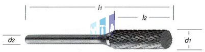 Turbómaró hengeres,  normál / kereszt fogazással  ZYA 3x14/3mm