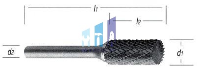 Turbómaró hengeres, homlokvágattal,  normál / kereszt fogazással  ZYB 3x14/3mm