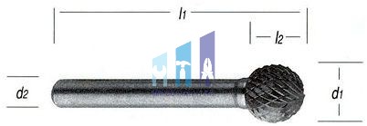 Turbómaró gömb  normál / kereszt fogazással KUD 3x2/3mm