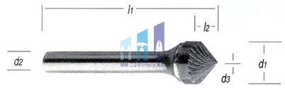 Turbómaró 90°- os kúpos  normál / kereszt fogazással KSK 3x1/3mm